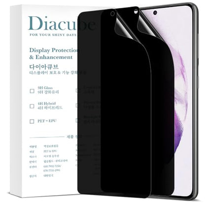 For Samsung Galaxy S21 Plus [Upgraded 27°] Privacy Screen Protector [2 PACK][Fast Fingerprint ID Unlock][Anti-Spy PET Film][Easy Installation with Alignment Jig] [Scratch Resistant] - size: Galaxy S21 Plus