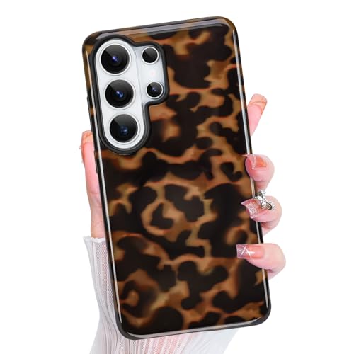 Magnetic for Samsung Galaxy S26 Ultra Case Cute Aesthetic, Amber Leopard 2 | Dual Layers Protection Design, Compatible with Magsafe, Sturdy Shockproof Protective Phone Cover - color: Amber Leopard 2, size: for Samsung Galaxy S26 Ultra