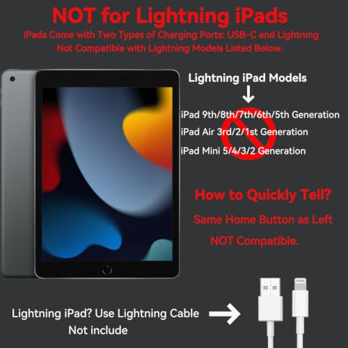 iPad Charger Fast Charging,10FT Long Braided USB C Cable,20W Type C Charger - size: 10FT