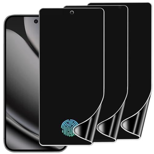 3 Pack Privacy Screen Protector for Google Pixel 10 Pro XL 6.8", Ultra-Thin Anti-Spy Soft TPU Hydrogel Protective Film for Pixel 10 Pro XL - Self-Healing, Touch Sensitive, Case Friendly - size: Google Pixel 10 Pro XL