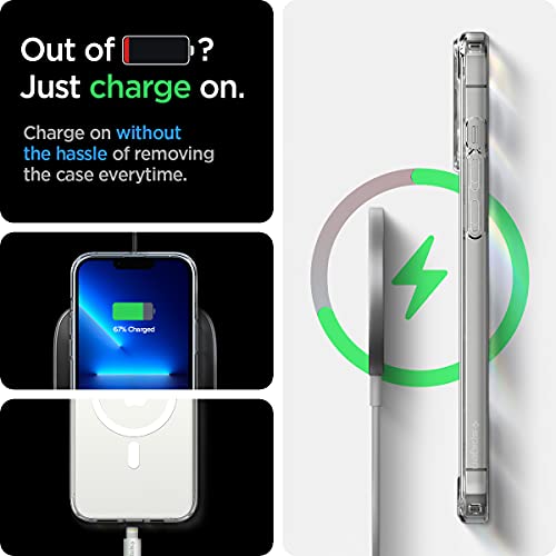 Spigen for iPhone 13 Pro Max Case, Ultra Hybrid MagFit [Anti-Yellowing] [Compatible with Magsafe] - Clear - color: Clear, size: iPhone 13 Pro Max