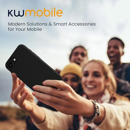 kwmobile Case Compatible with Apple iPhone 17e / iPhone 16e Case - Soft Slim Protective TPU Silicone Cover - Black Matte - color: black matte