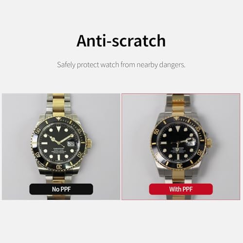 skoko [1 Pack Protective Film for Rolex Daytona 40mm, Detail Expert Version, Full Body Coverage, Glossy Clear Skin, Anti Scartch