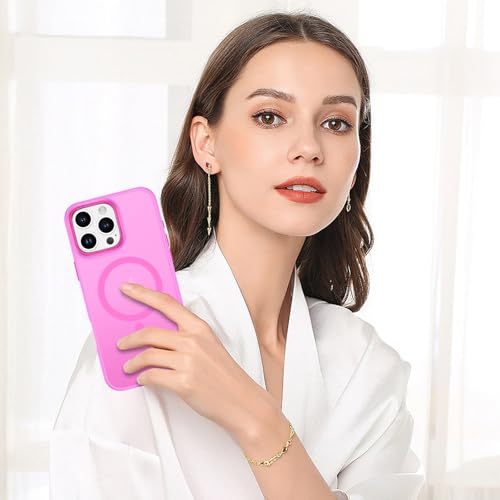BENTOBEN Magnetic for iPhone 16 Pro Max Case,(Compatible with MagSafe) (Military Grade Drop Protection) Slim Translucent Matte Shockproof with Anti-Fingerprint Phone Case 6.9",Fruit Purple - color: Fruit Purple