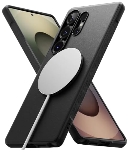 Ringke Onyx for Samsung Galaxy S25 Ultra Case [Compatible with MagSafe] Oil & Dirt Resistant, Enhanced Camera Lens Protection, Comfortable Grip, Non-Slip, Lightweight Cover - Magnetic Black | Compatible with MagSafe - color: Magnetic Black, size: Galaxy S