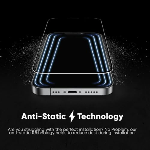 FLOLAB NanoArmour ONETIME MAX for iPhone 16 Pro Max Matte Screen Protector, Anti Glare, Anti-Rainbow, Tempered Glass, Infinity Edge, Edge Reinforced, Easy Install, Dust-Free, Smooth as Butter - size: iPhone 16 Pro Max