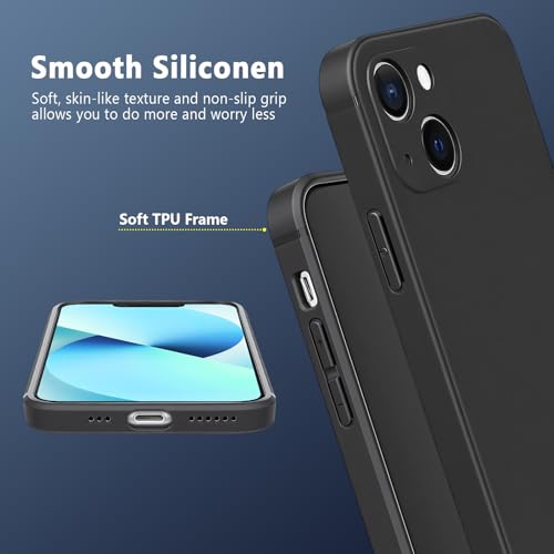 FanTEK Phone Case Compatible with iPhone 13 Mini Case, Anti-Scratch & Fingerprint Phone Case Protective Cover, Matte Black - size: iPhone 13 Mini