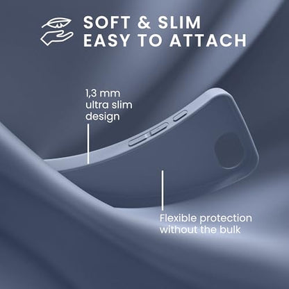 kwmobile Case Compatible with Apple iPhone 17e / iPhone 16e Case - Soft Slim Protective TPU Silicone Cover - Matte Lavender Grey - color: matte lavender grey