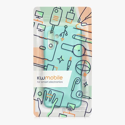 kwmobile Case Compatible with Samsung Galaxy A13 4G Case - Soft Slim Metallic TPU Silicone Cover - Metallic Turquoise - color: metallic turquoise, size: Galaxy A13 4G
