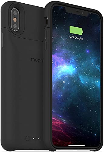 mophie Juice Pack Wireless Charging Protective Battery Pack Case for iPhone Xs Max (Renewed) (Black)