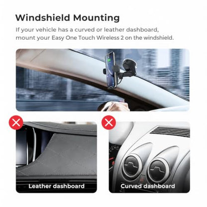 iOttie Car Charger Easy One Touch Wireless 2 Qi Charging Dashboard Phone Mount for iPhone, Samsung Galaxy, Huawei, LG, Smartphones - style: Wireless 2