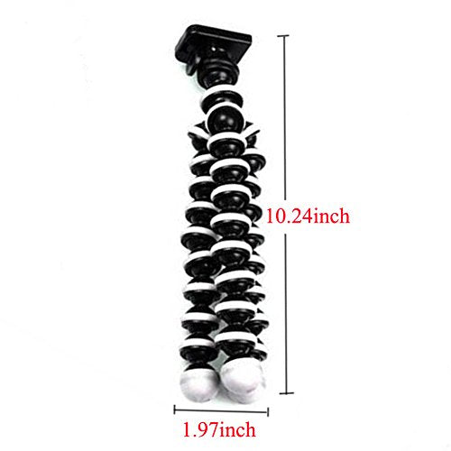Octopus Camera Tripod, Walway Flexible Cell Phone Holder Stand Selfie Stick with Quick-Release Plate for Smartphone/Camera/GoPro/Action Camera/DSLR