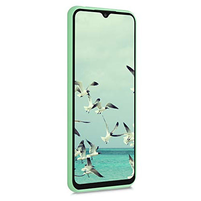 kwmobile Case Compatible with Xiaomi Redmi 9C Case - Soft Slim Protective TPU Silicone Cover - Mint Matte