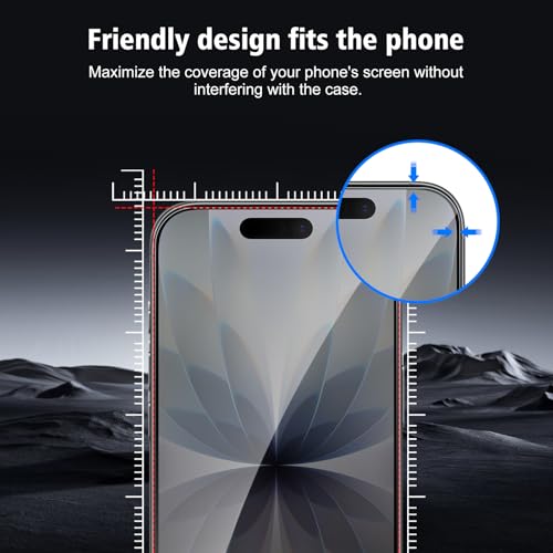 2+2 Pack for iPhone 17 Privacy Screen Protector with Camera Lens Protector, Anti Spy Tempered Glass Protection Film with Easy Installation Frame, 9H Hardness, Scratch Resistant, Case Friendly - size: iP17 Privacy