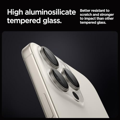 Spigen Camera Lens Protector for iPhone 16 Pro Max - Natural Titanium - color: Natural Titanium