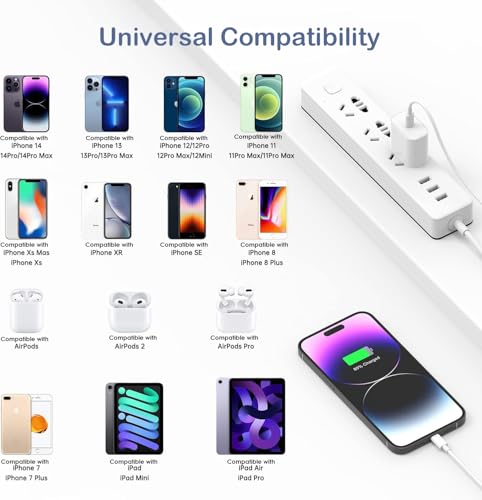 iPhone 14 Charger Fast Charging,Fast Charger iPhone 2Pack 10Foot Extra Long - color: Woven-10FT