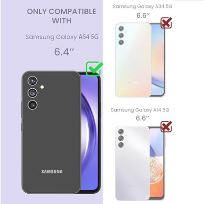 Battery Case for Galaxy A54,Enhanced [12000mAh]Ultra Thin Portable Protective Qi Wireless Charging Case Compatible with Galaxy A54 (6.4inch) Rechargeable Extended Battery Charger Case (Black) - size: for Galaxy A54