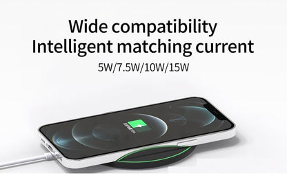 TRON Wireless Charger, TR2 Model, Fast Charging Pad, Black, Compatible with Smartphones, Universal Charging for Mobile Devices
