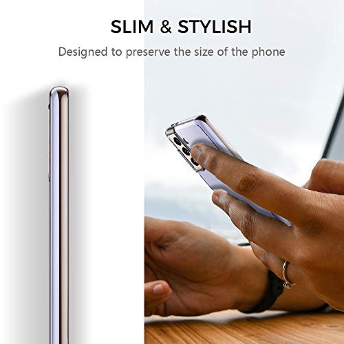 for Samsung Galaxy S21 Plus Case, Ultra [Slim Thin] Flexible TPU Scratch Resistant Gel Rubber Soft Silicone Protective Clear Case Cover for Galaxy S21 Plus (Clear) - size: S21 Plus