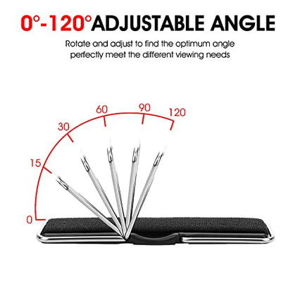 Cobee Finger Strap Phone Holder, 4 Pcs Cell Phone Grip Holder Elastic Kickstand for Mobile Phone Anti-silp Braided Finger Holder Band Compatible with Smartphones, Small Tablets(Black)