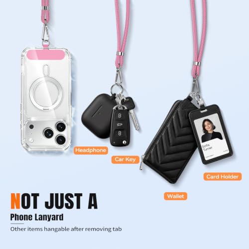 for Phone Lanyard,Anti Theft Travel Essentials - color: E-black+rose Red