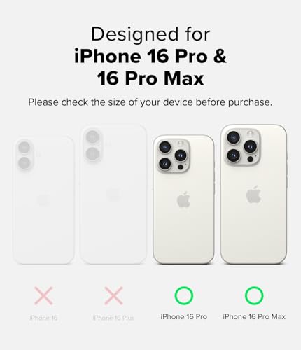 Ringke for iPhone 16 Pro Max / 16 Pro Camera Lens Protector [2 Pack] - size: iPhone 16 Pro / iPhone 16 Pro Max