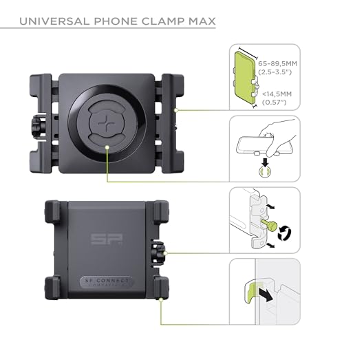 SP CONNECT Micro Stem Mount Pro Clamp | SPC+ | Premium Mobile Phone Holder for Cycling | Electric Bicycle Cell-Phone Holders | Road Bike E-Bike - size: Clamp - One Size