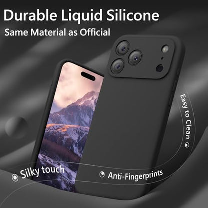 FireNova Magnetic for iPhone 17 Pro Max Case, Compatible with MagSafe, [Integrated Silicone Camera Control Button] [Camera Protection] Anti-Scratch Microfiber Lining Phone Case, 6.9", Black - color: Black, size: Iphone 17 Pro Max