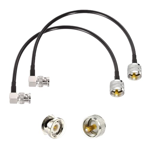 Superbat PL259 to BNC Cable 12inch UHF Male to BNC Male RG58 Coax Cable - size: 12inch, style: bnc to pl259
