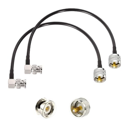 Superbat PL259 to BNC Cable 12inch UHF Male to BNC Male RG58 Coax Cable - size: 12inch, style: bnc to pl259