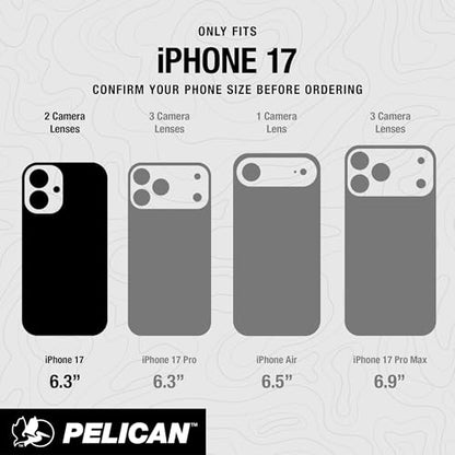 Pelican Voyager iPhone 17 Case - Rugged MagSafe Phone Case - Black | Magnetic Phone Case w/24ft Military Grade Drop Protection - Phone Cover w/ Belt Clip Holster Kickstand for iPhone 17 - color: Voyager - Black, style: iPhone 17
