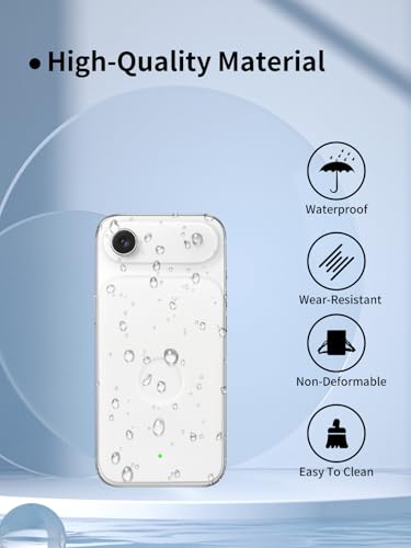 Compatible with Apple iPhone Air MagSafe Battery,UYRUREL Premium Silicone Shockproof Protection Ultra-Thin Design, Comfortable and Skin-Friendly,White. - color: White