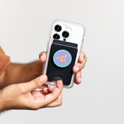 PopSockets Zodiac Phone Grip - Pisces Star Sign PopSockets PopWallet for MagSafe - style: Magnetic PopWallet