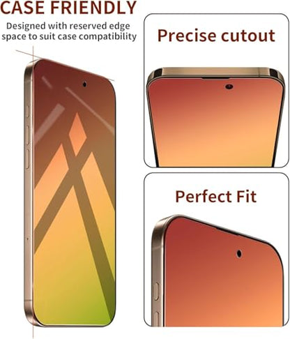 Privacy Screen Protector for iPhone 17 Pro Max 2 Pack Gradient Green - color: iphone 17 Pro Max Green