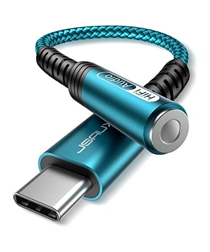 JSAUX USB C to 3.5mm AUX Audio Adapter for iPhone 17/15, Galaxy S24, Green - color: Green, size: 1 x 0.6ft