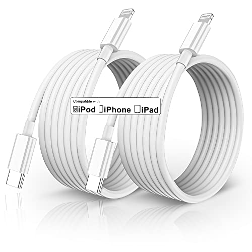 USB C to Lightning Cable, Compatible iPhone 14/13/12/11, Lightning Devices - color: white, size: 10ft