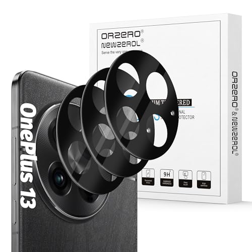 Orzero (3 Pack) Camera Lens Protector Compatible for OnePlus 13, Protector de Cámera Tempered Glass 9H Precise Camera Cutouts High Definition Anti-Scratch Does Not Affect Night Shots and Flash - size: OnePlus 13
