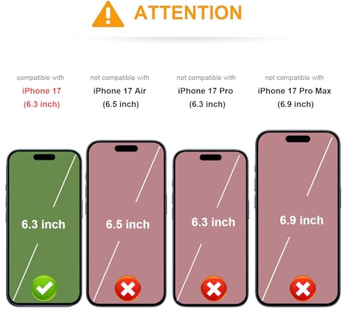 KIHUWEY for iPhone 17 Wallet Case Card Holder Kickstand, Rose Gold | Credit Card Slots, PU Leather, Magnetic Clasp, Flip Heavy Duty Protection Cover for Men and Women - color: Rose Gold