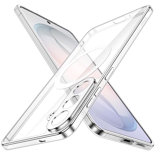 JETech Magnetic Slim Case for Samsung Galaxy S26, Clear | Compatible with MagSafe, Camera Lens Protection, Ultra-Thin Lightweight Design, Minimalist Style, Clear Back - color: Clear, size: Galaxy S26