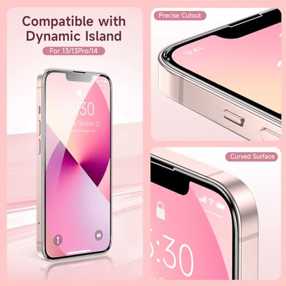Fotbor for [3 Pack] iPhone 16e/13/13 Pro/14 Screen Protector Glass, 9H Tempered Glass Case Friendly HD Film Accessories iPhone 16e 13 13Pro 14 6.1" - size: iPhone 16e/13/13 Pro/14 - 6.1 inch