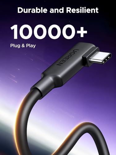UGREEN Right Angle USB C Cable, 5Gbps VR Link for Quest 3/3S/Pro, 16ft
