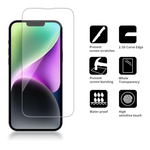 4 Pack Glass Screen Protector Compatible for iPhone 14 Plus/iPhone 13 Pro Max / 14 + [6.7 Inch ] [9H Hardness]-HD Screen Tempered Glass, Scratch Resistant,Easy Install [Case Friendly] - size: iPhone 14 Plus/ 13 Pro Max