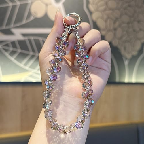 TENOC Beaded Phone Wrist Strap, Purple - color: A-purple