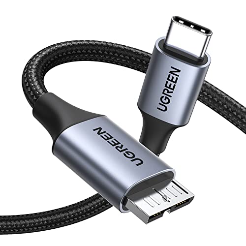 UGREEN 10Gbps USB C to Micro B Cable 3.3FT for External Hard Drive - size: 3.3 FT