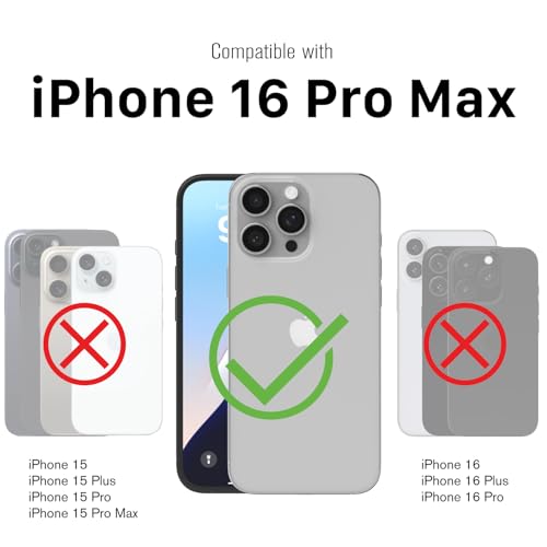 VENA vArmor for iPhone 16 Pro Max Rugged Case, Blue | Military-Grade Drop Protection, Heavy Duty, Belt Clip Holster, Kickstand, Magsafe Compatible - color: Slate Blue/Black