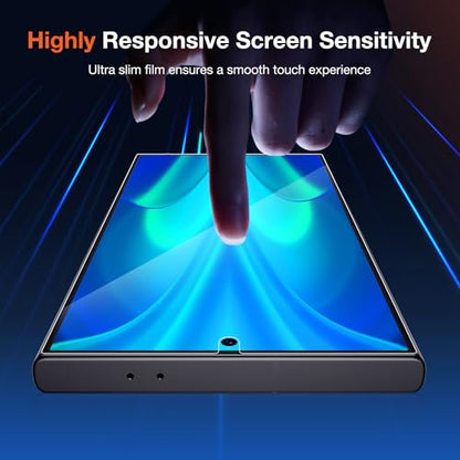 KUZOOM HD Clarity 9H+ Screen Protector for Samsung Galaxy S25 Ultra, 2 Pack - color: Galaxy S24 Ultra Transparent