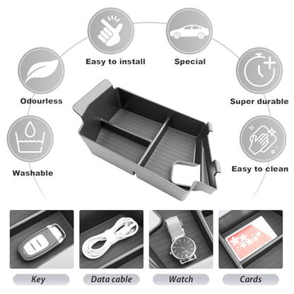 SKTU Upgrade for 2024-2027 Dodge Charger Center Console Organizer Durable - color: for 2024-2027 Charger Armrest