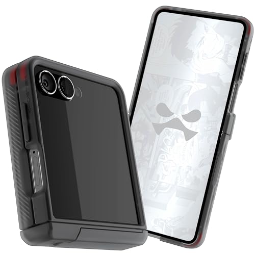 Ghostek Covert Clear Galaxy Flip 7 Case with Built-in Kickstand, MagSafe and Full Hinge Protection Designed for 2025 Samsung Galaxy Z Flip7 (6.9") (Smoke) - color: Smoke, size: Galaxy Z Flip 7