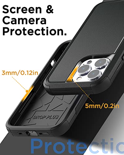 AICase for iPhone 13 Pro Max/iPhone 12 pro max Case,Heavy Duty Protective Phone Case Military Full Body Protection Shockproof/Dustproof/Drop Proof Rugged Durable Black - color: Black2