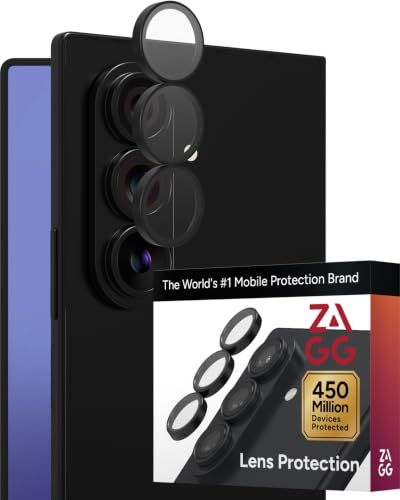 ZAGG Glass Elite Samsung Galaxy Z Fold8 Ultra Camera Lens Protector - color: Black, size: Samsung Galaxy Z Fold8 Ultra